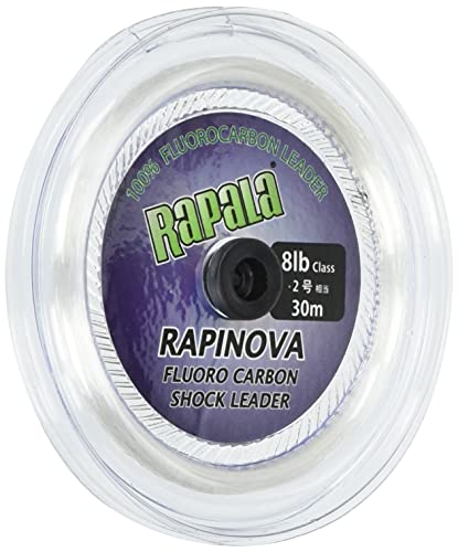 Rapala RFL30M Rapinova Shock Leader, Fluorocarbon 30 m, Clear miniatura 1