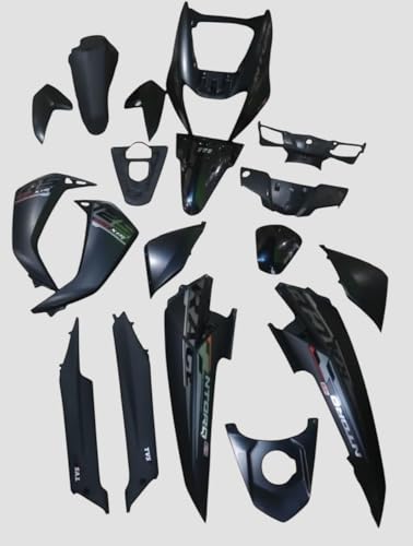 Image of Ntorq 125 Full Body kit Race XP Edition Matt Black /Grey | Premium Quality Replacement Body Part | Durable ABS Plastic | Perfect Fit & Sporty Finish