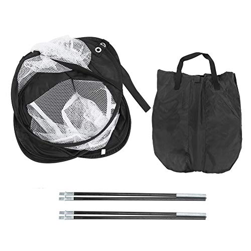 82x72x56cm/32.28x28.35x22.05inch Golf Practice Net, Golf Practice Hitting Net with Bracket Portable Golf Training Practice Net Indoor Outdoor for Backyard (White)