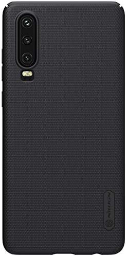 Grand Eletronics for Huawei P30 Case,Nillkin [with Kickstand] Slim Thin Shield Anti Fingerprints Hard Matte PC Case Back Cover for Huawei P30 Phone case (Black)