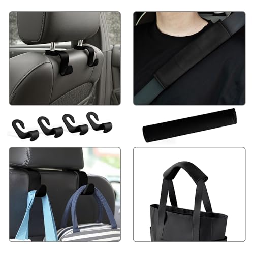 MeZQ Car-Friendly Essentials | Women's Zip-Top Canvas Multi-Pocket Tote Bag for Work - Teacher, Nurse, Mom Approved2