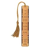 Little Women Inspiring Quote by Author Louisa May Alcott - Handmade Engraved Wooden Bookmark with...