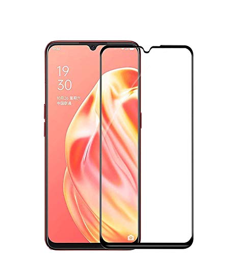 Image of Tempered Glass Screen Protector Compatible For Oppo F15 (2020) Full Screen Coverage (Except Edge to Edge) and Free Complete Easy Installation kit.