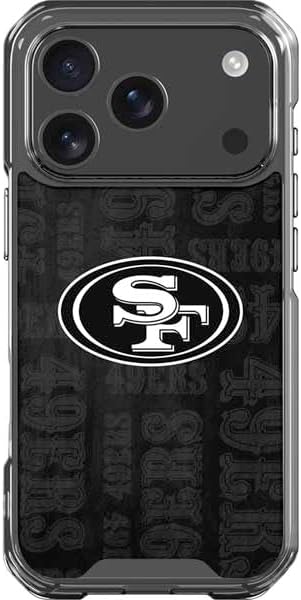 Skinit Clear Phone Case Compatible with iPhone 17 Pro - Officially Licensed NFL San Francisco 49ers Design