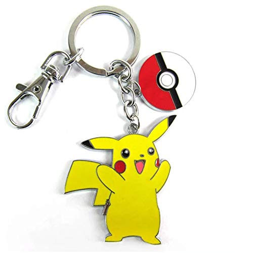 Pikachu with Pokeball Keychain