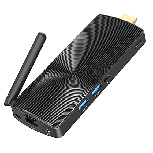 MeLE Fanless Stick PC 4GB DDR4 128GB eMMC Celeron J4105 Mini Computer Stick Windows 10 Pro Mini Pc Stick HDMI 4K HD, BT4.2, 2.4G/5.0G Dual Band WiFi, USB3.0, Gigabit Ethernet PCG02