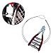kowaku Starting Clamp Professional Extension Wire Badminton Stringing Clamp Stringing Tool Tennis Equipment for Tennis Racquet, Red