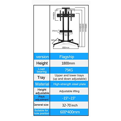 Soporte de piso universal para TV 32-70 pulgadas miniatura 5
