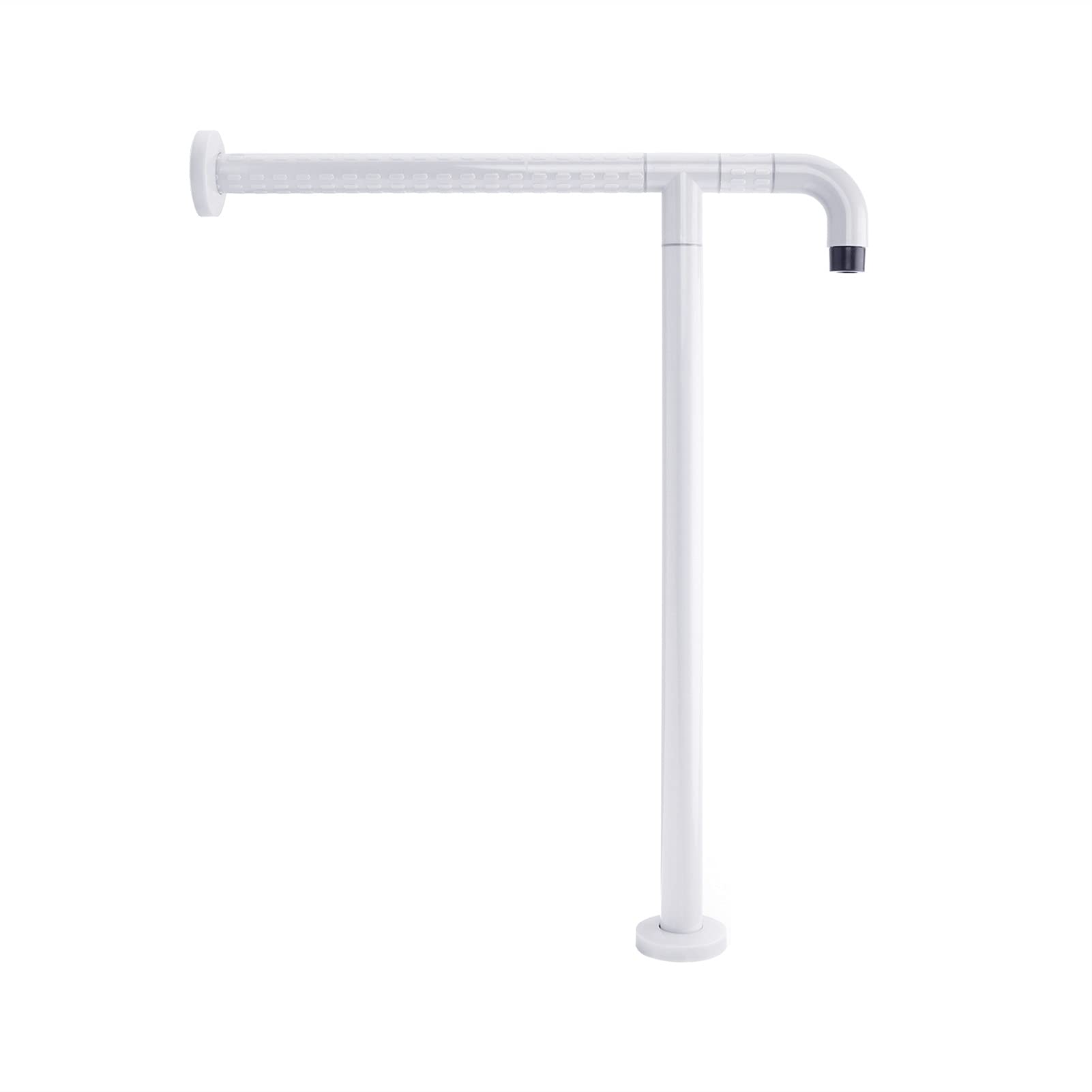 FKXSXAZ Toilet Safety Rails Adjustable Frame Rack Anti-slip Shower Grab Bar Handrail for Elders Pregnant Bar(White 71A)