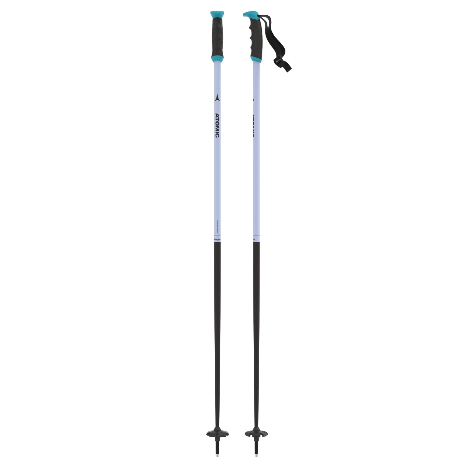 Atomic REDSTER X Skistöcke I Ski-Stöcke mit ergonomischem Griff & 60 mm Pistenteller I Robuste Ski-Poles aus hochwertigem Aluminium I Skistock mit Verstellbarer Schlaufe