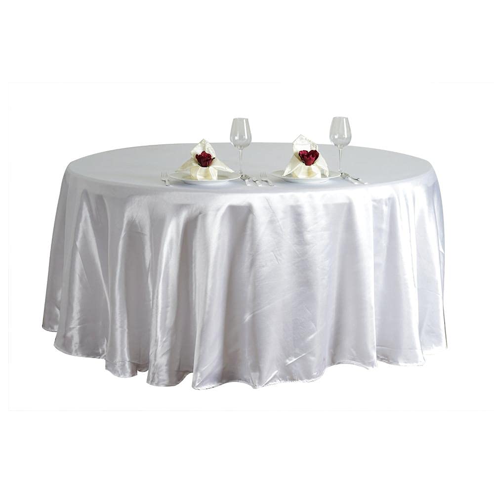 balsacircle 120 "redondo mantel de raso para boda fiesta decoración