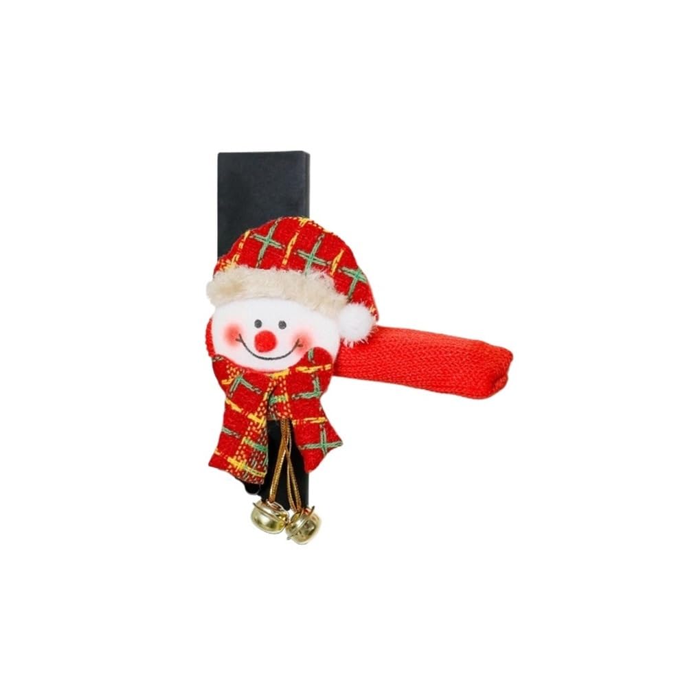 Tianshengqi B Door Covers Protectors Decoration Cartoon Santa Claus With Ells Handle Gloves Home Accessories Protector(B)