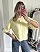 Springrain Cardigan Sweaters for Women Lightweight Knit Cropped Cardigan Button Up Solid Knitwear(Yellow-S)