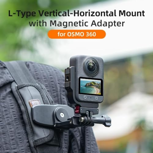 Image of yantralay L-Type Vertical - Horizontal Mount with Magnetic Adapter Compatible with D JI Os mo 360 | 1 /4 inch Screw Compatible Action Camera Accessories