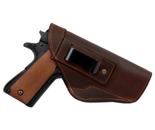 New Barsony Brown Leather Inside The Waistband Holster For Full Size 9Mm 40 45 #TOP1