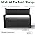 GYMHILL 80 Gallon Outdoor Storage Bench Spacious Storage Box Waterproof Resin Deck Box Lockable for Patio, Garden, Living Room & Outdoor Spaces?Black?