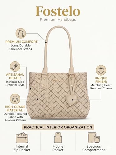 Image of Fostelo Women's Buenos Satchel Tote Handbag for Women | Ladies Purse | Stylish Shoulder Bag | Gift For Women