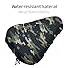 FOSKERV Fashion Bicyle Cushion Cover, Waterproof Non Slip Adjustable Bike Seat Cover for All Bicyles, Universal Bicycle Saddle Protector, Army Green Camouflage Vietnam Tiger Stripe Camo