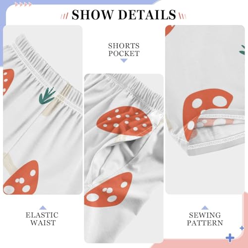 Oyster Mushroom Boys Pants Boys Athletic Pants Long Pant for Boywith Pockets Wide-Leg Size 6-14Y4