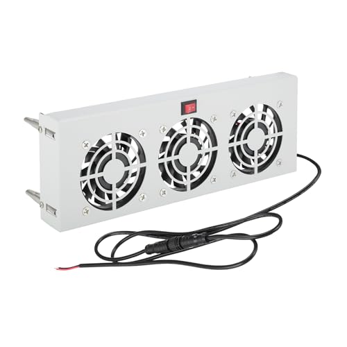 TUCKBOLD Ventilador De Nevera Para RV 12V, Ventilador Ultra Silencioso Para Aletas Del Evaporador Con Tres Ventiladores De 2.5", 4200 RPM Previene Acumulación De Escarcha/Hielo