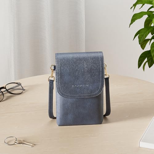Image of BOSTANTEN Vegan Leather Crossbody Bags for Women Designer Cell Phone Bag Wallet Purses Adjustable Strap