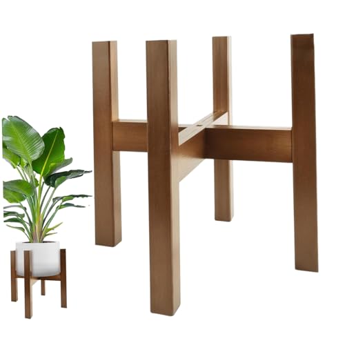 Support pour pots de fleurs en bambou réglable et extensible - 2