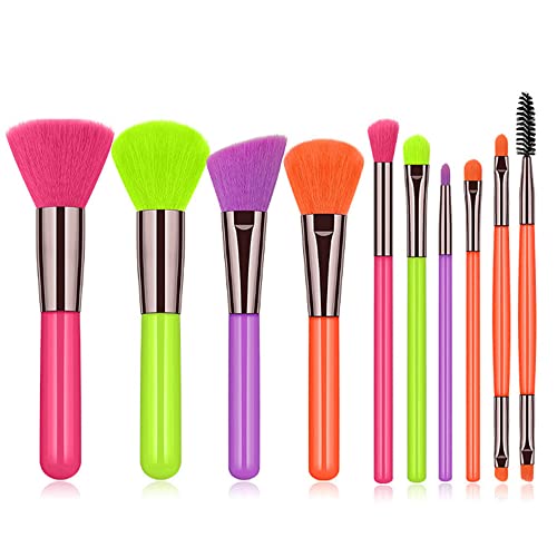 makeup brushes profesional makeup brushes & tools foundation makeup brush make up brushes girls 10 Pcs (color)