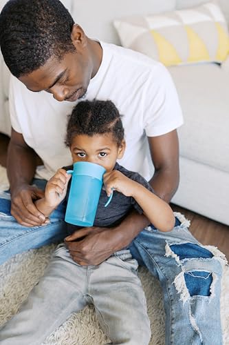 Dr. Brown's Milestones Straw to 360 Cup Set, Blue Ocean, 2-Pack - image 3
