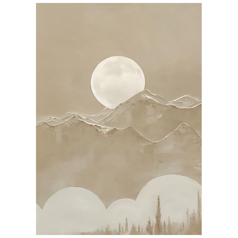 Toile murale sans cadre paysage abstrait pour habiller un grand mur vide