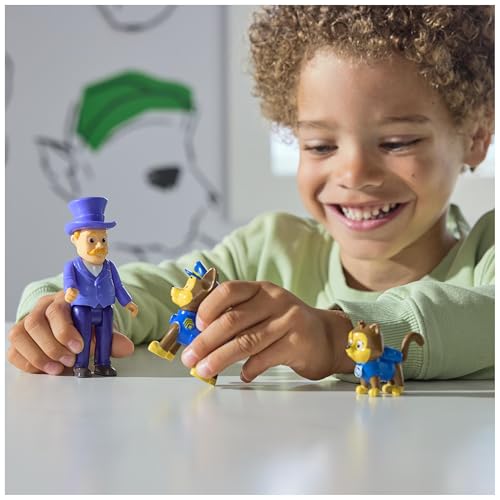 Paw Patrol - Pat Patrouille - Figurines Hero Pups Maire Hellinger - Figurine Articulée À Collectionner Chase - Pat Patrouille Jouet - Cadeau Enfant 3 Ans et + - Jouet Enfant 3 Ans et +