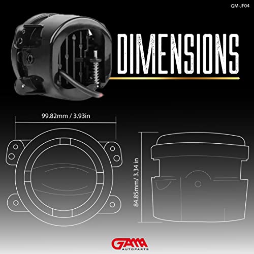 GAMA GM-JF04 luz LED antifog 4 pulgadas miniatura 7