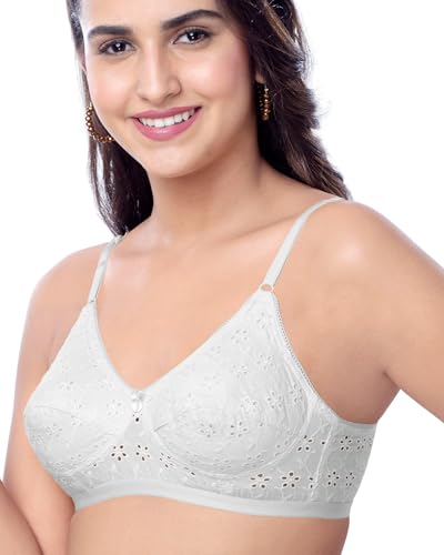 Image of Brida Italia Women's Cotton Minimizer Saree Bra - Full Coverage, Comfortable Wear