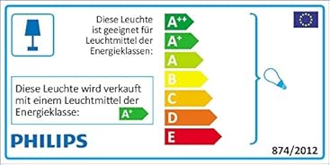 Philips 5317031p0 myLiving Spot Clockwork warmglow 1 ampoule, 500 lm, métal, 4,5 W, intégré, blanc, 11 x 11 x 9 cm, Métal, Weiß, Integriert 4.5 wattsW 230 voltsV