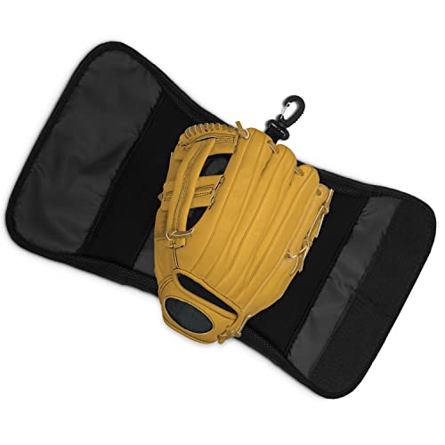 Adnoir Baseball Glove Wrap Black Protective Softball Glove Wrap - Helps With Shaping And Maintaining Glove Pocket - Plastic Hook Included For Easy Storing #TOP1