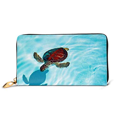 Preisvergleich Produktbild JHGFG Mode Handtasche Reißverschluss Brieftasche Baby Turtle Wasser Telefon Clutch Geldbörse Abendkupplung Blocking Leder Brieftasche Multi Card Organizer