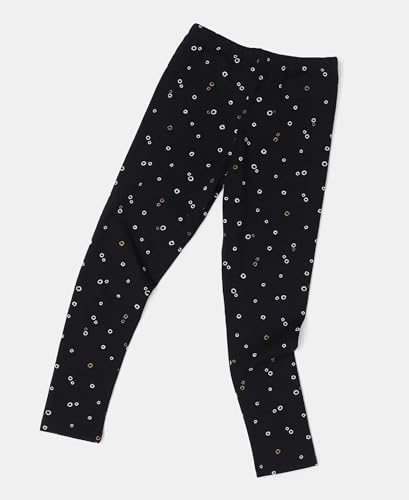 Image of Jockey UG08 Girl's Super Combed Cotton Elastane Stretch Slim Fit High Rise Leggings (Prints May Vary)