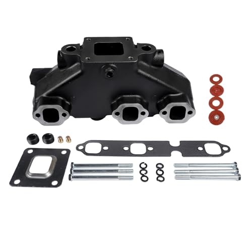 Image of Exhaust Manifold w /Gaskets Bolts Replacement for 2002 Mercruiser 4.3L V6 Dry Joint 864612T01