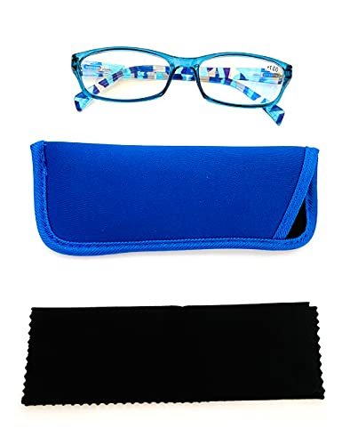 LANLANG 3 Pacco Occhiali da lettura donna anti