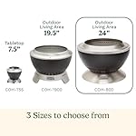 Cuisinart 24” Cleanburn Smokeless Fire Pit with Removable Base for Ash, Portable Outdoor Wood Burning Fireplace, Smoke Free Stainless Steel Outdoor Heater, Enhanced Airflow and Easy Cleanup - Image 3