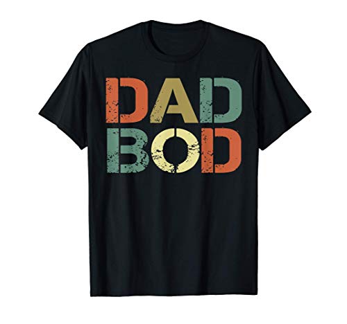 Uomo Dad Bod Design with white Lines Father's Day Gift Tee Maglietta