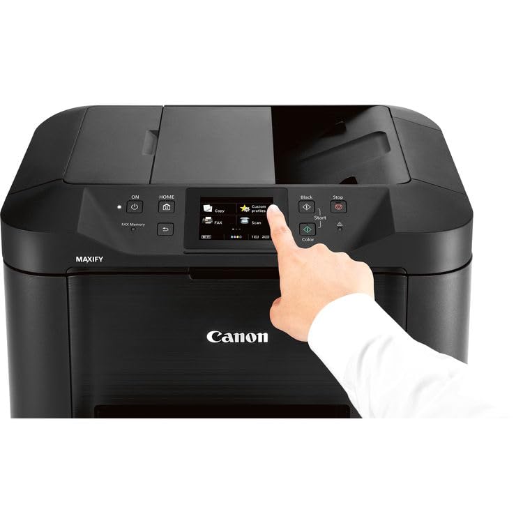 Image of Canon MAXIFY MB5420 Small Office All-in-One Inkjet Printer for Business Documents, Schoolwork, Daily Printing and Easy Setup (0971C002) + Printer Cable + Cleaning Kit + More (8pc Bundle)