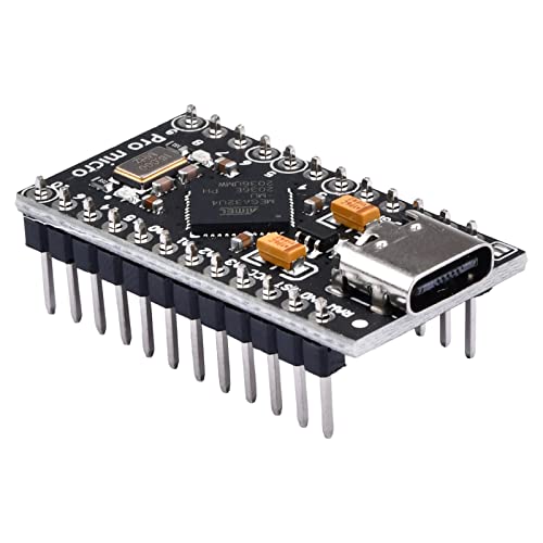 diymore Pro Micro Atmega32U4 Placa de Desarrollo del microcontrolador 5V 16MHz con Cabezal de Pines