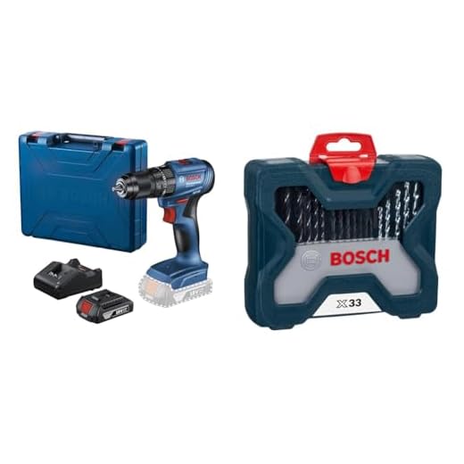 Kit Bosch GSB185LI-1B 18V + Kit X-Line 33pç