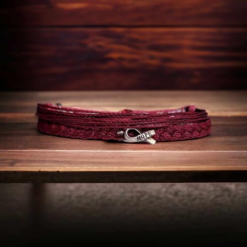 Multiple Myeloma Cancer Awareness Bracelets, In Support of Loved Ones Battling Cancer, Fund Raising, Friendship Bracelets, Gift for her, Gift for him, Fits All, fund raising for a cause.4