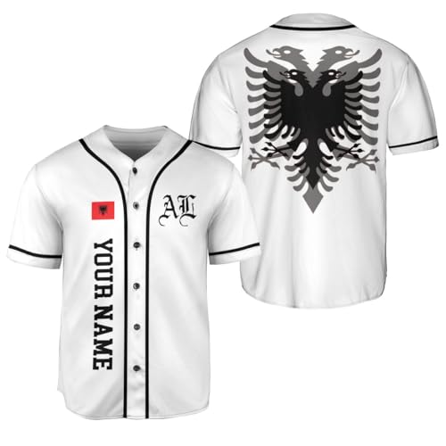 MonkeyVan Personalized Albania Baseball Jersey Shirt, Albanian Flag Jersey, Albania Albanian Pride Jersey for Men and Women Albania14
