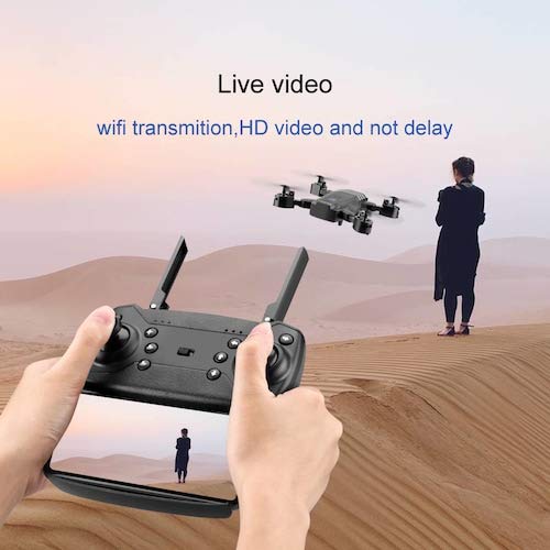HaiMa Ls11 2.4Ghz Foldable Wi-Fi Fpv Rc Quadcopter Drone Con Modalità Di Attesa Della Fotocamera 4K Hd - 4K Con Borsa