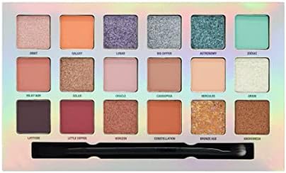 W7 | Total Eclipse Pressed Pigment Palette Makeup | Tones: Cream Matte, Shimmer & Chromes | Colours: Soft Pinks, Purples, Blues and Golds | Cruelty Free, Vegan Makeup For Women by W7 Cosmetics