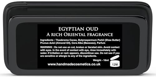 Solid Cologne Unisex After Shave Aftershave balm Smoky Oud with Woody and Amber (Egyptian Oudh, 18ml) - Image 5