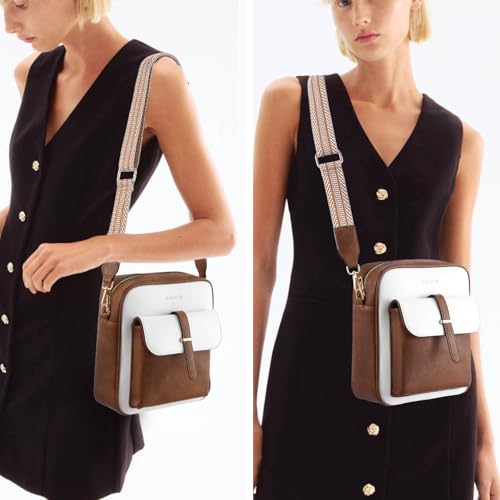 Image of GOIACII Crossbody Bags for Women Travel Purses Leather Handbags Medium Shoulder Bag with Adjustable Strap