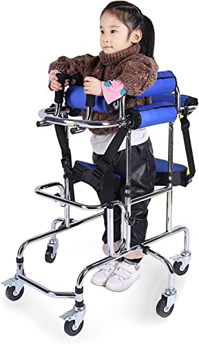 Ayuda para caminar para personas con parálisis cerebral Portátiles Discapacitados Parálisis Cerebral Discapacitados Seis Ruedas Anti Inclinación Altura Ajustable Ancho, Discapacitados Equipo